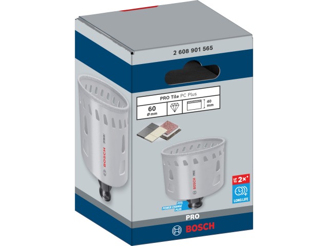 Žaga za izrezovanje lukenj Bosch PRO Tile PC Plus, 60mm, 2608901565